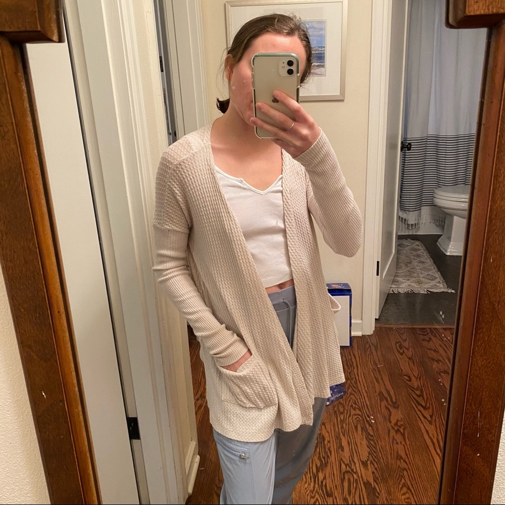 AEO TAN CARDIGAN